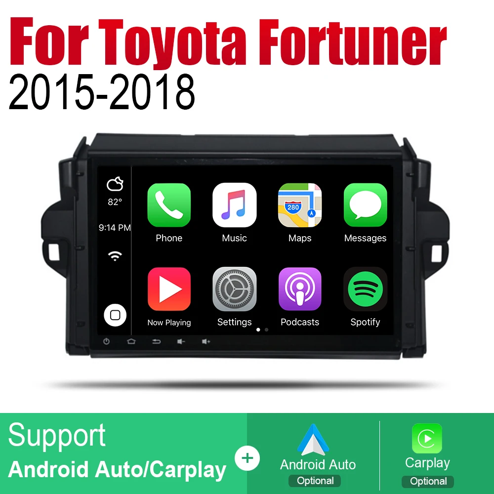 Автомобильный плеер GPS навигация для Toyota Fortuner SW4 2015 2016 2017 2018 Автомобильная