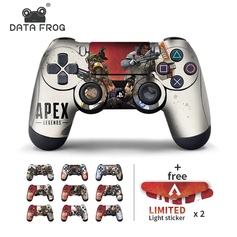 Наклейки Data Frog 2 шт. для контроллеров Apex Legends скины игровых Sony PlayStation4 наклейки PS4 Slim