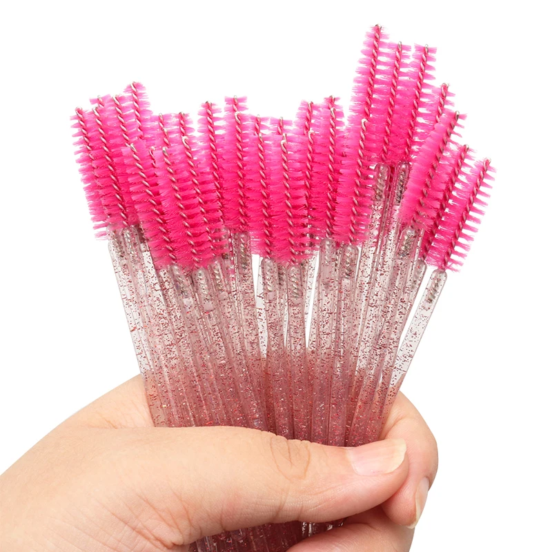 

Mini Brushes Mix Color Nylon Material Eyelash Extension Mascara Wand Applicator for Eyelashes and Eyebrows Makeup Tools