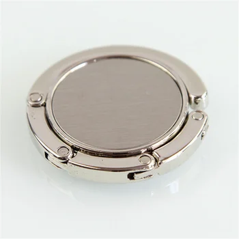 

Portable Foldable Folding Round Crystal Rhinestone Alloy Tote Purse Handbag Table Hook Hanger Holder Handbag Hanger Wall Hooks