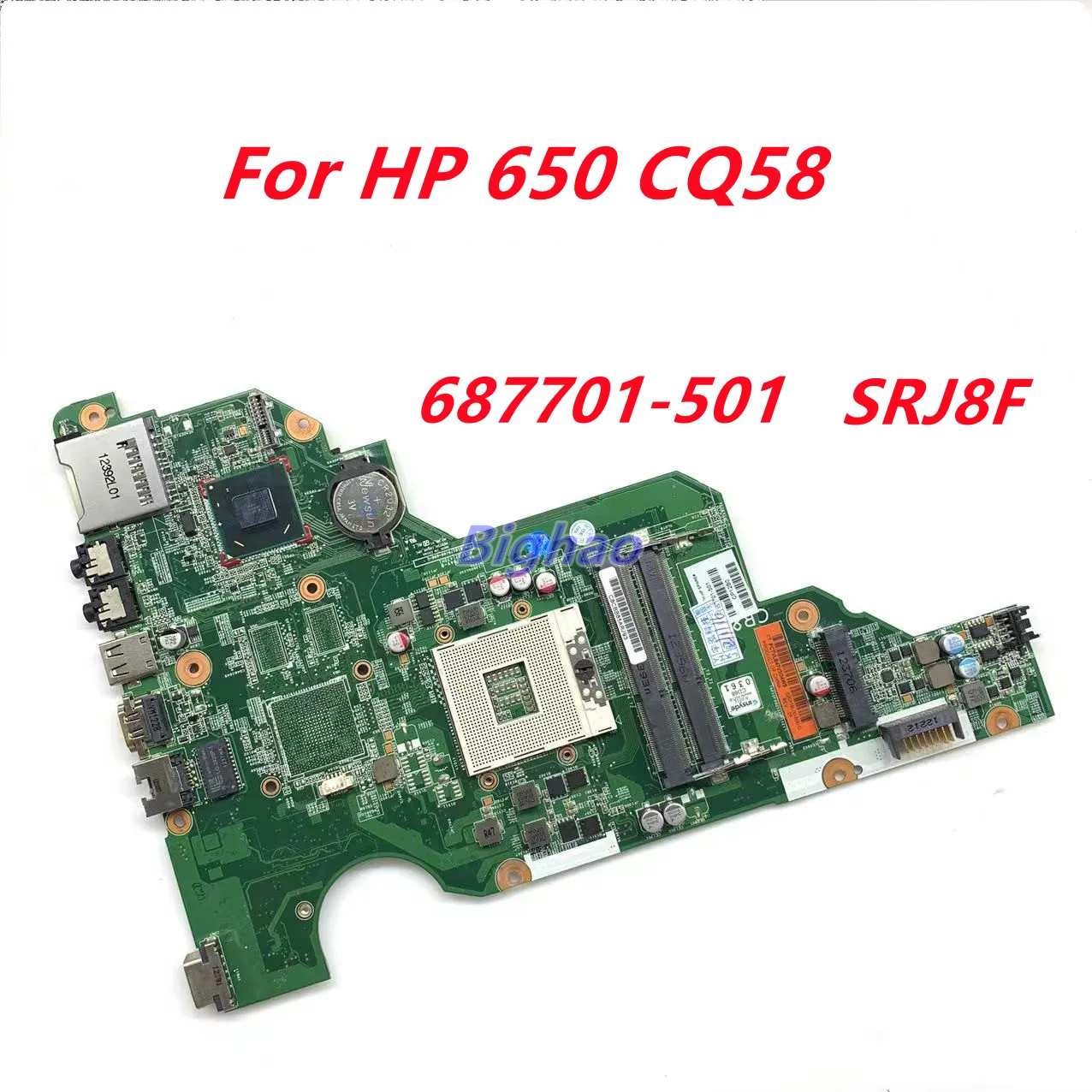 Материнская плата для ноутбука HP 650 CQ58 CQ58-2000 Серия системная 687701-501 687701-001 SRJ8F HM75 DDR3 |