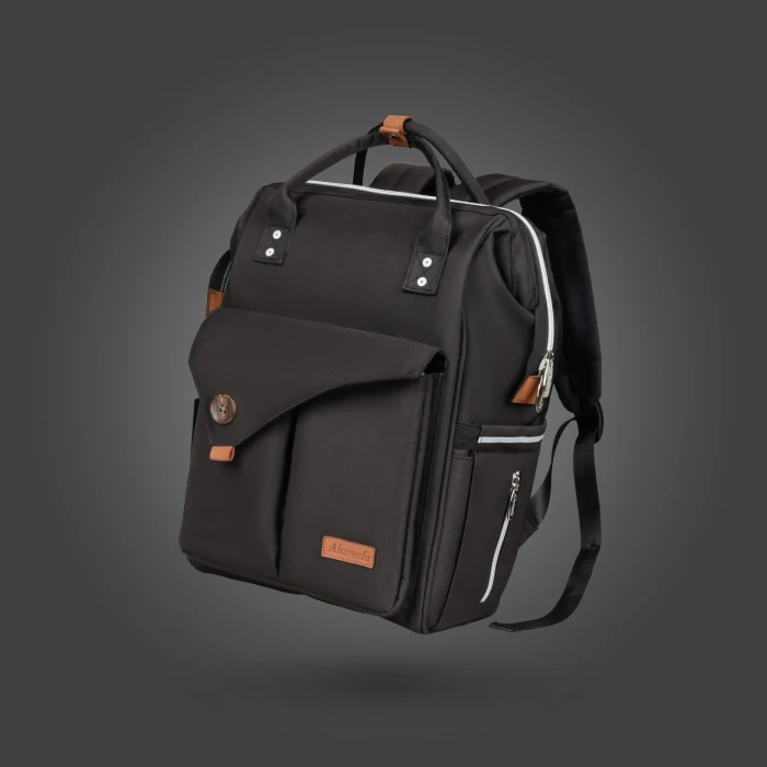 Alameda сумка для мам, рюкзак для подгузников, сумка для детских подгузников, органайзер для коляски, сменная подушка, ремни для коляски - Цвет: Black