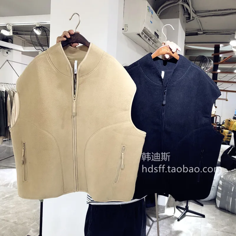 ^*Best Offers 2019 New Style Solid Color 2Day Autumn Clothing South Korea Front Zipper Korean-style Convention One Size Fur Vest Cardigan Wome