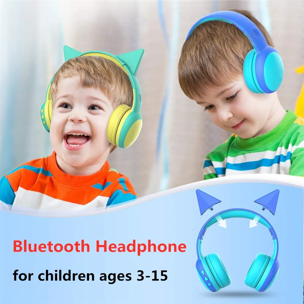 Bluetooth Kids Headphones With 85db Limited Volume Wireless Bluetooth Headphones Foldable Stereo Over ear Kids Headsets