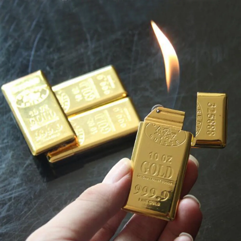 Зажигалка 1000 шт, золотая зажигалка