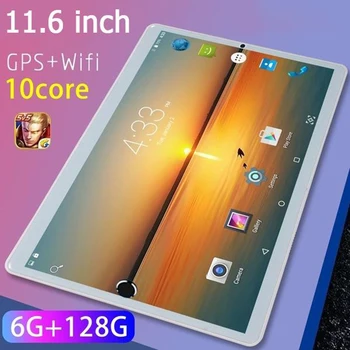 

New 11.6 Inch Android 8.1 RAM 6G + 128G ROM Dual Card Dual Rear Cameras 13.0 MP Ten-core IPS 4G Network WiFi Tablet