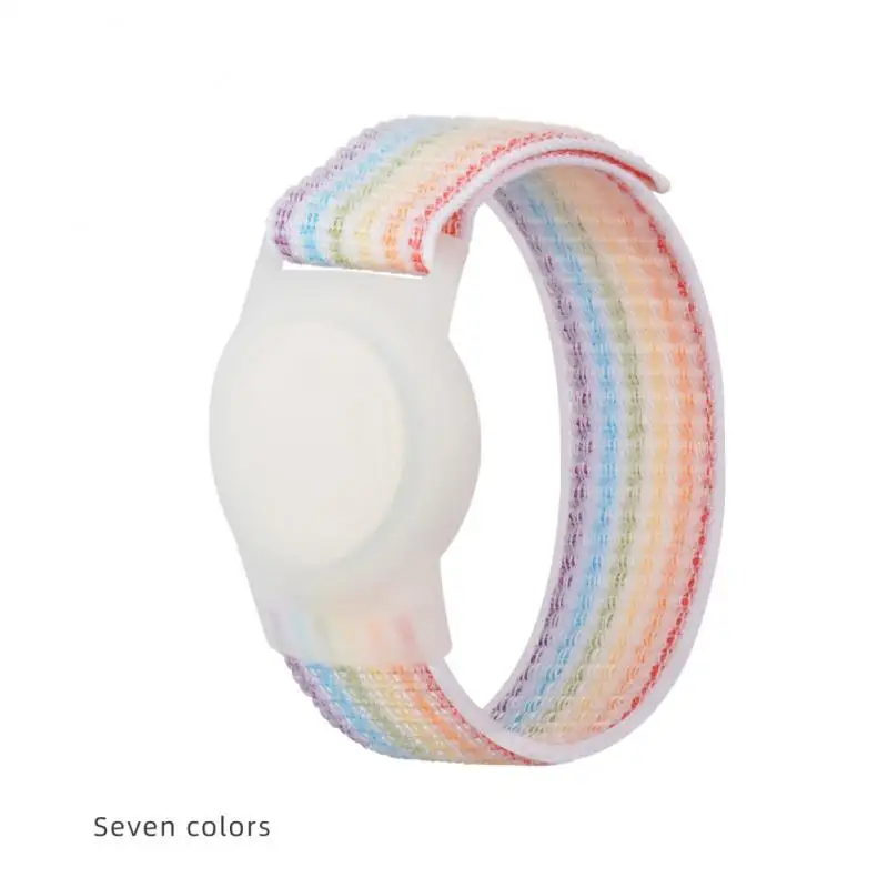 Case For Apple AirTags TPU Nylon Strap Air Tag Anti-Scratch Bracelet Protective Cover Shell For AirTag Children Watch Strap 2021 