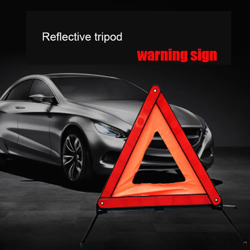 Car Triangle Reflective Tripod Emergency Breakdown Warning Sticker Safety Hazard Foldable Stop Sign Accessories | Автомобили и
