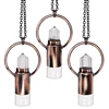 KFT 2ML Glass Bottle Natural Crystal Quartz Roll On Perfume Bottle Pendant Necklace Quartz Crystal Essential Oil Roller Bottle 4