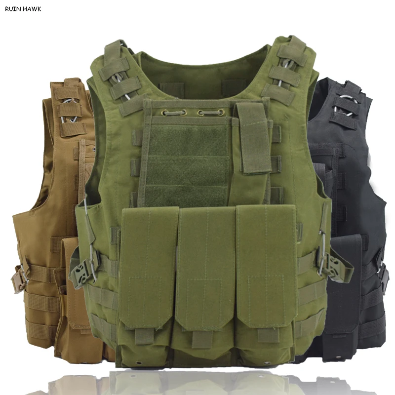 

Military Gear Army Airsoft Combat Protective Vest Mens Outdoor Camouflage Hunting Body Armor Paintball Shooting Tactical Vest