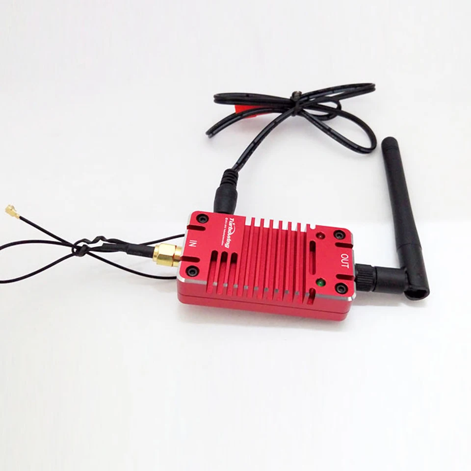 

Turbowing 2.4G Remote Control Signal Booster 3-8km 4W Enhancer Radio Signal Amplifier 4000mW 6-16V for FPV Transmitter Receiver