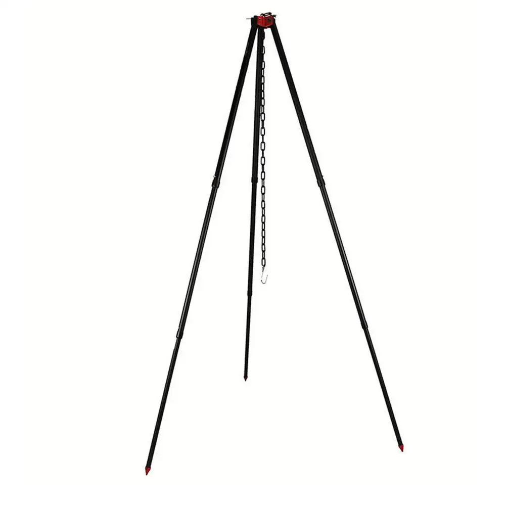 Camping Tripod For Fire Hanging Pot Outdoor Campfire Cookware Picnic Cooking Burning Pot Rack Outdoor Cooking Camping Equipment