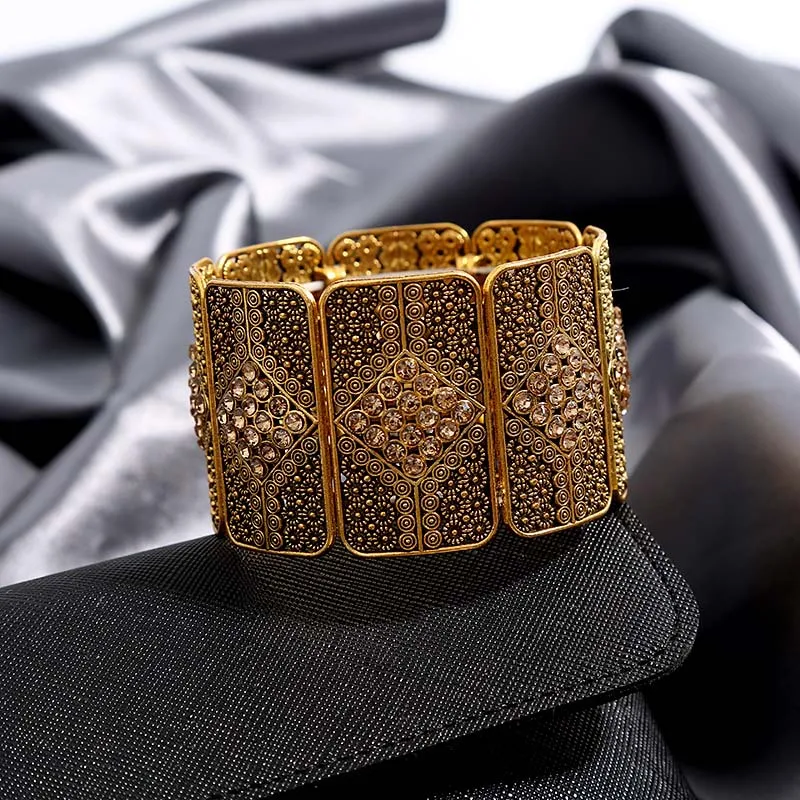 Crazy Feng Vintagge Boho очаровательный браслет из бисера браслет для женщин модные ювелирные хрустальные бусы широкие эластичные браслеты для женщин