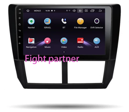 Sale 2.5D android9.0 car radio multimedia player For Subaru Forester 2008-2012 tape recorder gps navigation stereo 1