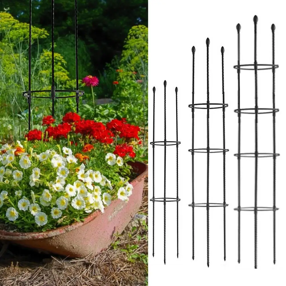 Wyi Grande cage de support en métal pour plantes de jardin 113,9 cm Tour en fer Obélisque Support pour plantes grimpantes 
