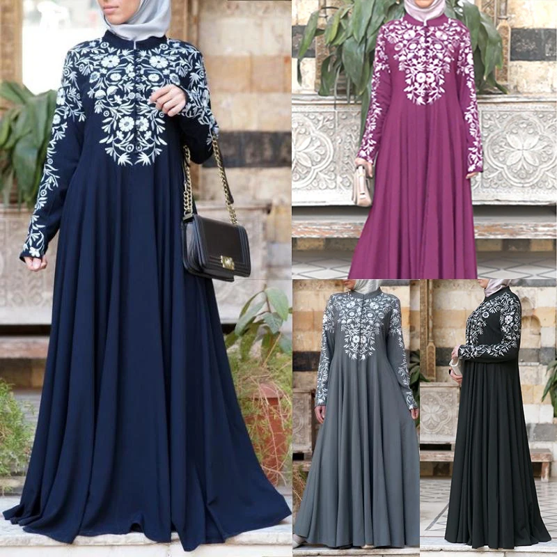 Женское кимоно abayas платье с арабским принтом в стиле Бурка турецком