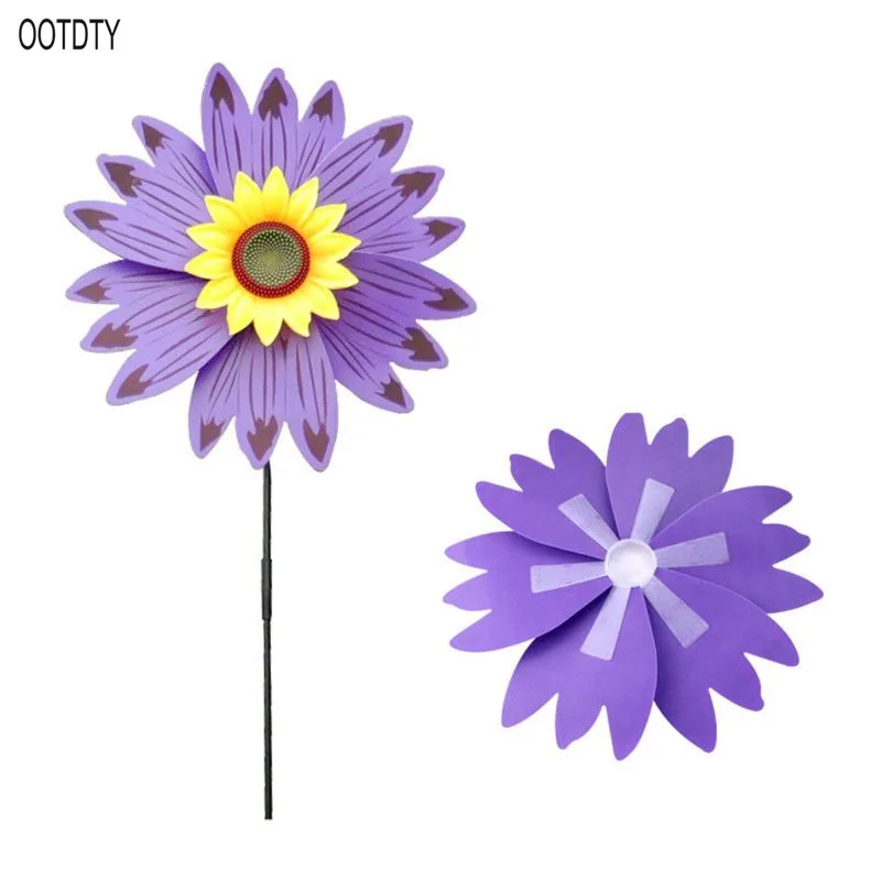 

28" Child DIY Colorful Sunflower Windmill Toy Children Outdoor Activities Toy