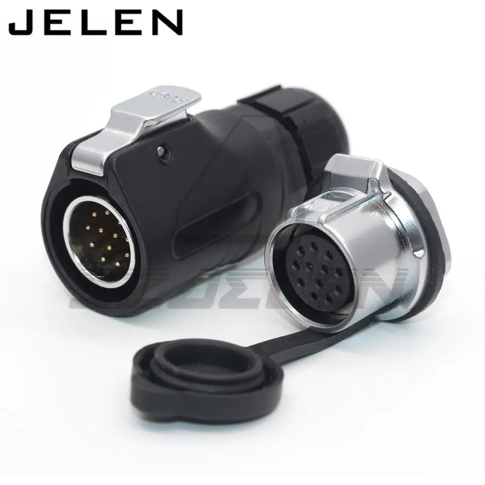 

XHE20, 12pin Power Cable Circular Industrial Male&Female Plug And Socket Solar Energy DC Waterproof Connector ip67