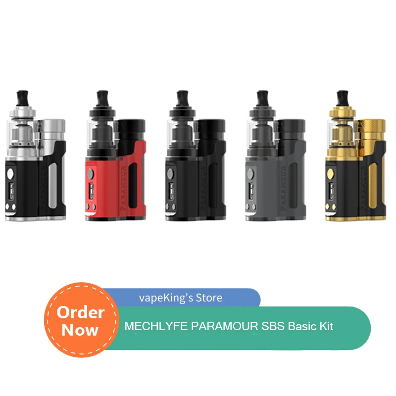 MECHLYFE PARAMOUR SBS-Kit básico, funciona con una sola batería de 18650/ 20700/ 21700 con atomizador, e-cig, Kit de vapeo VS Aegis Boost