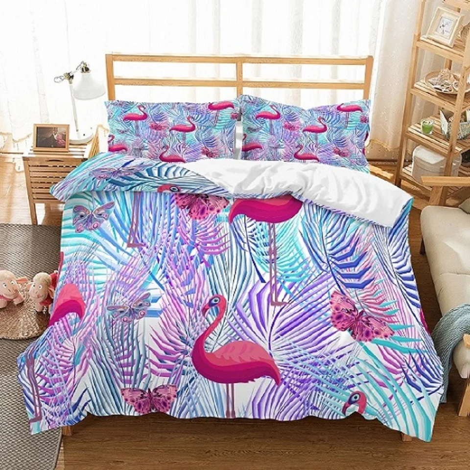 pink jungle bedding