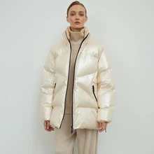 

Mkyn women's jacket winter casual windproof keep warm loose thick coat