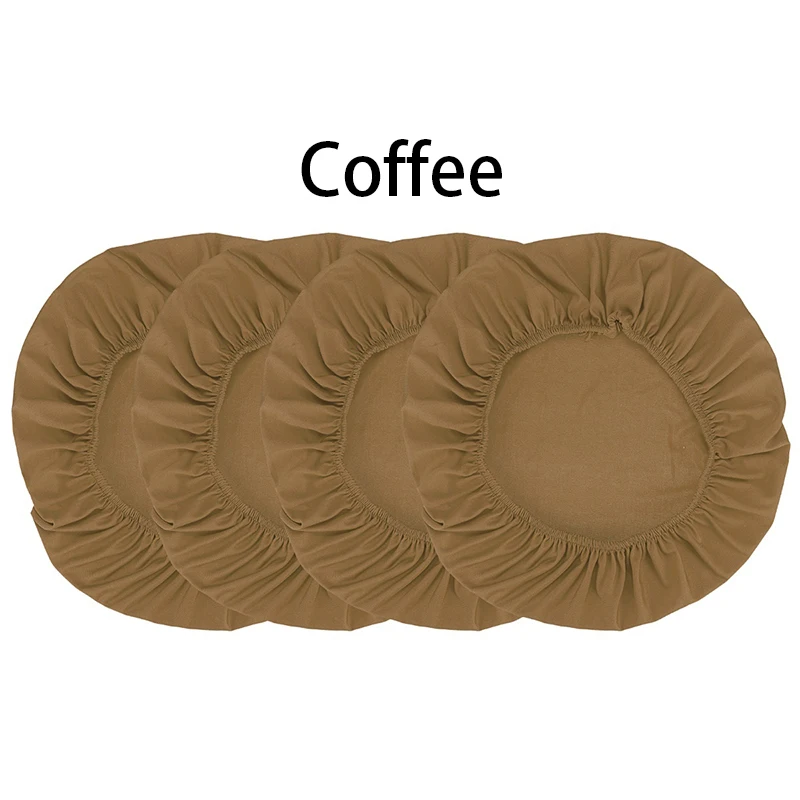 Description Picture 5 of item1Pc Removable Round Chair Protector Dining Room Chair Seat Cover Washable Elastic Cushion Covers for Oblong Round Square Chairs
