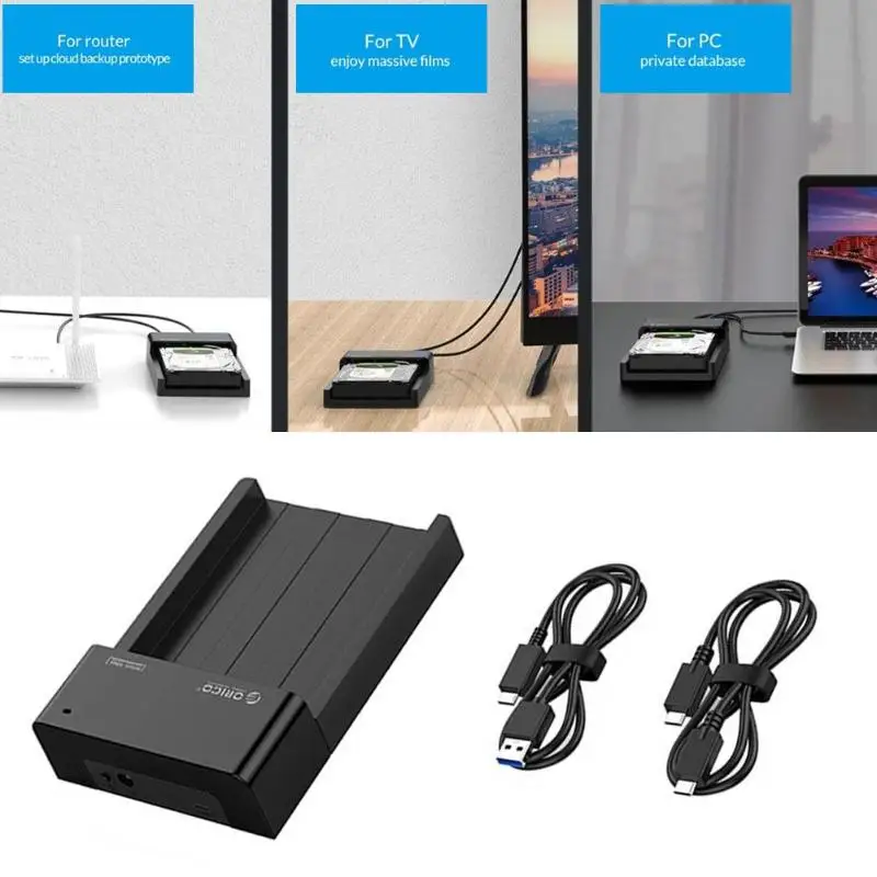  ORICO 6518C3-G2 25/35 pulgadas SATA 10Gbps USB 31 Gen2 tipo C HDD SSD Dock Alta Velocidad máxima 10