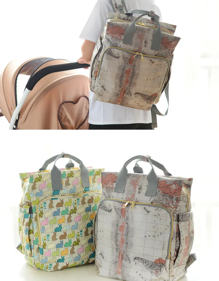 Diaper Bag Fashion Hot Selling Hand Multi-functional Large Capacity Shoulder Waterproof MOTHER'S Bag Mommy Bag Wholesale