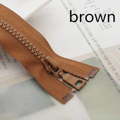 brown Meetee, 4 шт., 55 см, 90 см, 5#, резиновая длинная молния, открытый конец, сумки на молнии, пальто, пуховик, для шитья, украшения одежды, аксессуары для рукоделия, AP204 - Цвет: brown