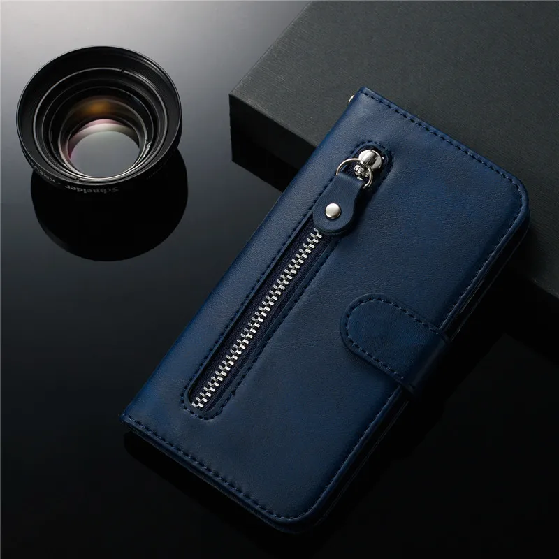 For Huawei P20 P30 Lite Pro Y5 Y6 Y7 Y9 Pro Prime Case Fundas Flip Zipper Wallet Cover For Huawei P smart Z Case Capa