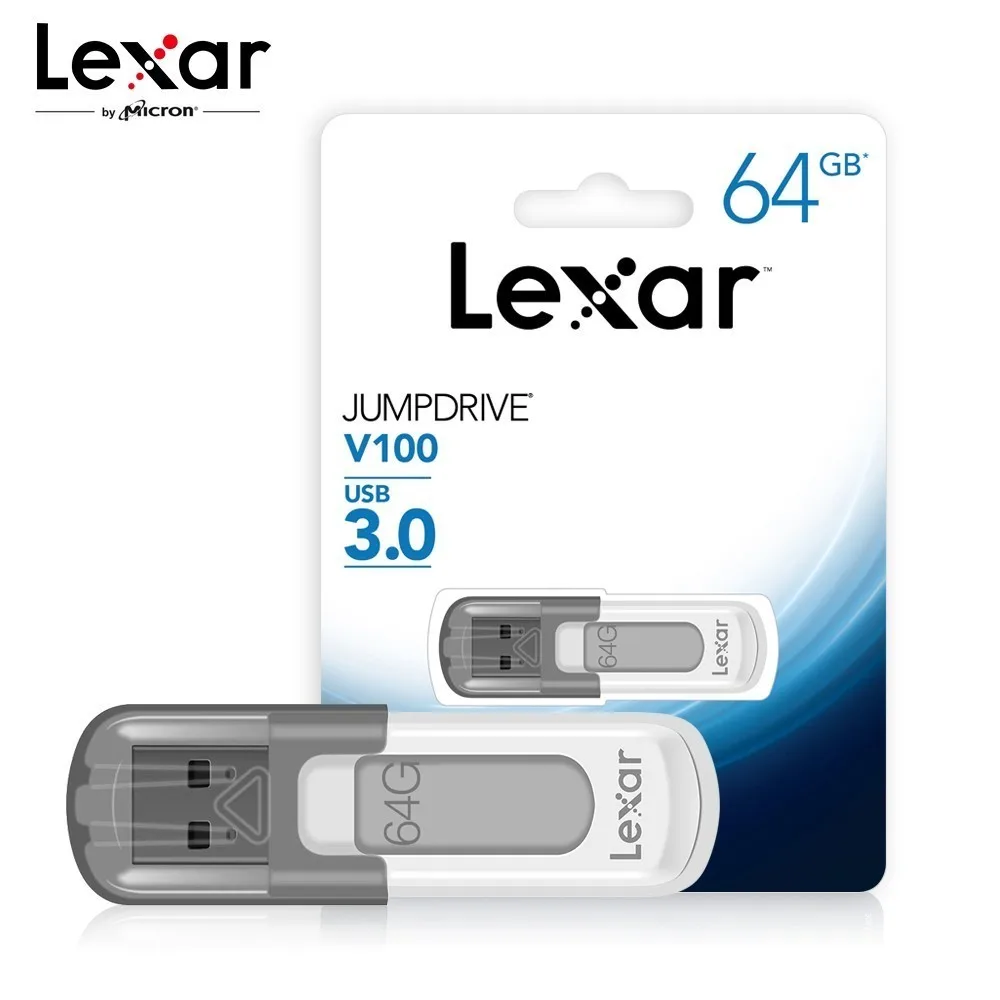 Lexar USB флэш-накопитель 32 Гб 64 Гб 128 ГБ флеш-накопитель usb 3,0 U диск ручка привод chiavetta USB карта памяти V100