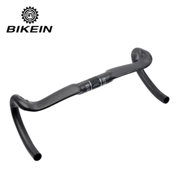 

Bikein road bike handlebar 3k carbon fiber 400/420 / 440MM ultra light bending rod steering wheel bicycle parts 250g
