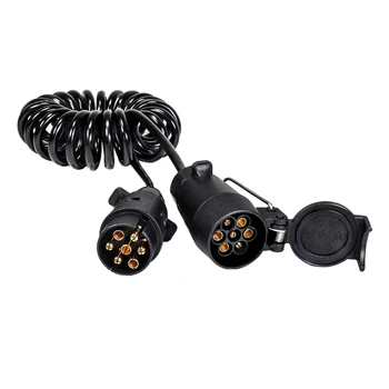 

7 Way Trailer Adapter Extension Cable Connector For RV Motorhome Caravans