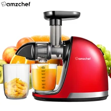 AMZCHEF ZM1501 Professional Masticating Slow Auger Juicer Fruit and Vegetable Juice Extractor Compact Cold Press Juicer Machine