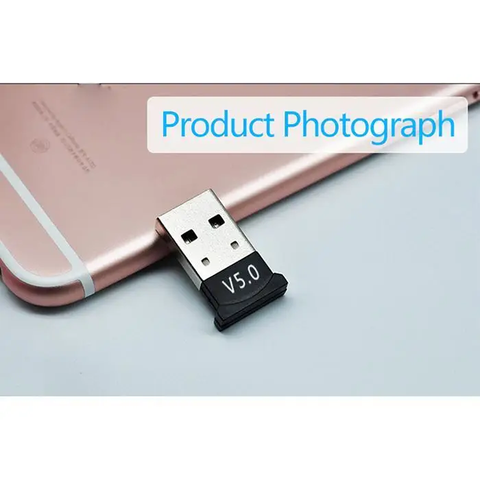 Bluetooth-адаптер 5,0 беспроводной Bluetooth аудио Plug and Play 10(Мбит/с) приемник 10(м) для настольного ПК USB