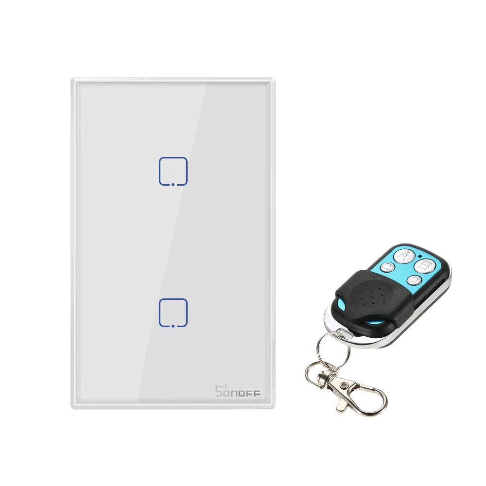 SONOFF T2US3C-TX 3 банды умный переключатель 433 МГц беспроводной контроль RF APP/сенсорный Таймер USCompatible с Google Home