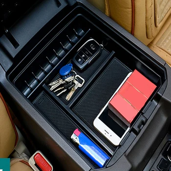 

Black Storage box Organizer Auto Armrest Central Console For Toyota Land Cruiser Prado 120 FJ120