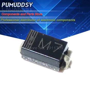 

100PCS DIODE M7 1N4007 SMD 1A 1000V IN4007 Rectifier Diode
