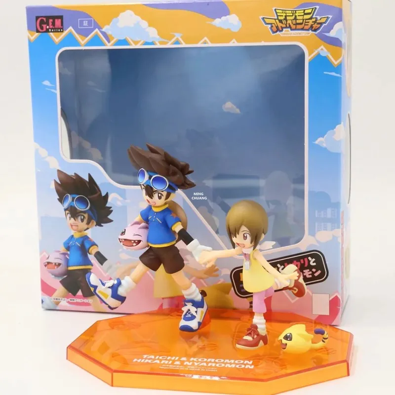 4 "Digimon Monster Yagami Hikari YAGAMI TAICHI Tailmon креативный мультфильм ПВХ фигурка Коллекционная модель игрушки коробка 10 см V716