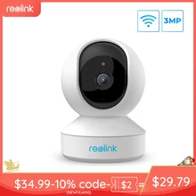 Reolink 3MP домашняя ip камера, Wi-Fi, скорость панорамирования и наклона 2-полосная аудио возможность удаленного доступа в любом месте и слот для карты SD E1