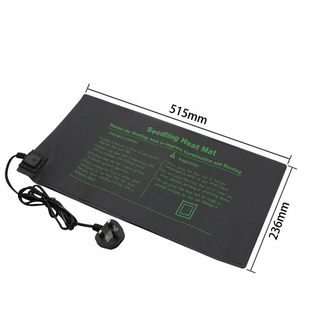 1 Db Vízálló Palánták Hőszőnyege Vetőmag Csírázási Szaporodás Fűtőpad Beltéri Kerti Kellékek Uk Dugó - Image 2