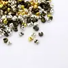 100pc 4mm Retro Silver Antique Bronze Color Round Crimp Beads Cord End Caps For Jewelry Making Diy Bracelet Necklace Wholesae ► Photo 1/5