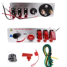 12 v auto led carro de corrida de partida do motor de ignição ligar/desligar push interruptor de alternância painel para modificação do carro