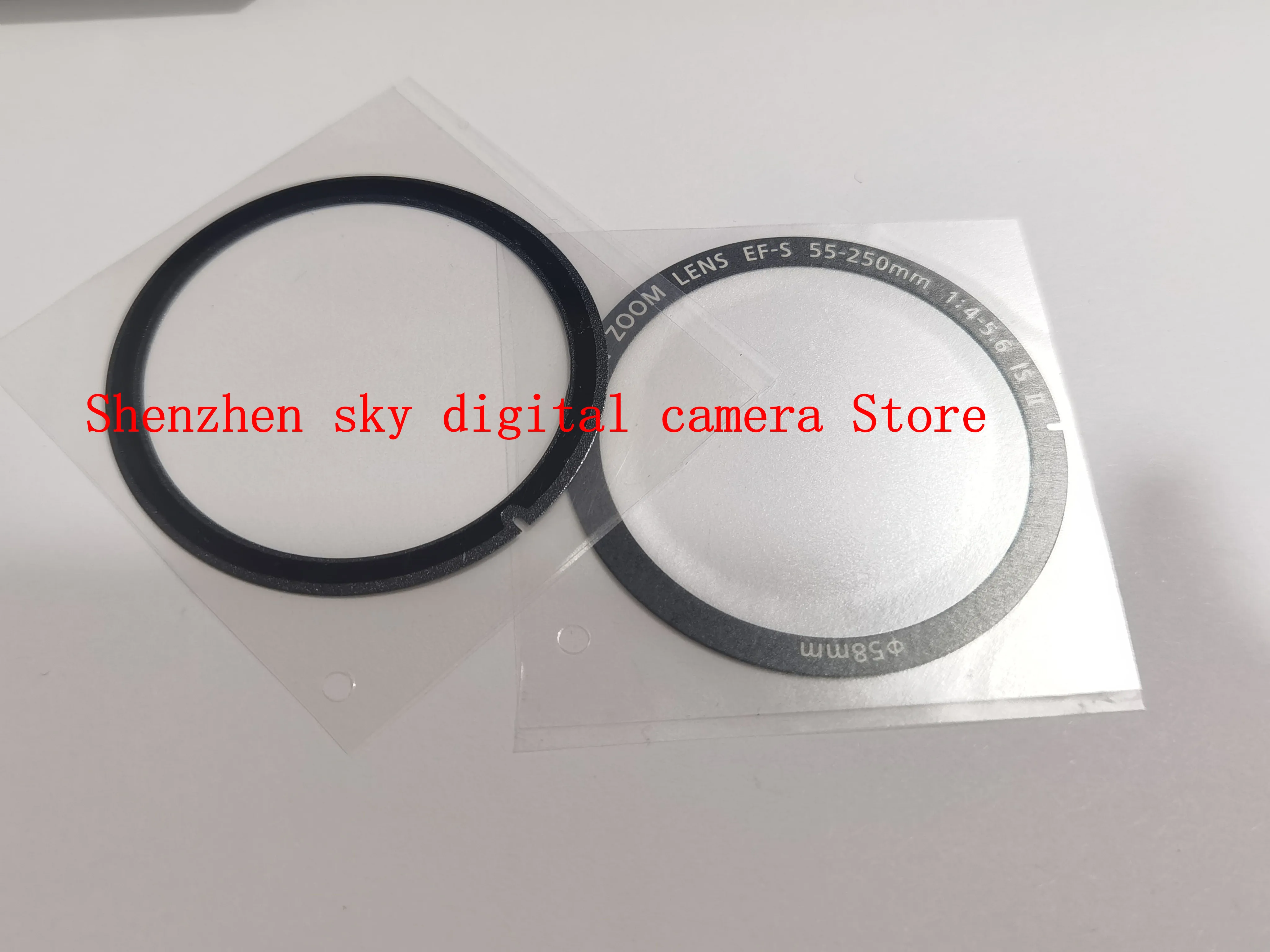 

FOR Canon 55-250 IS II, Front Lens Presser Ring, Presser Ring, Presser Tablet, Sticker Ring, all new and