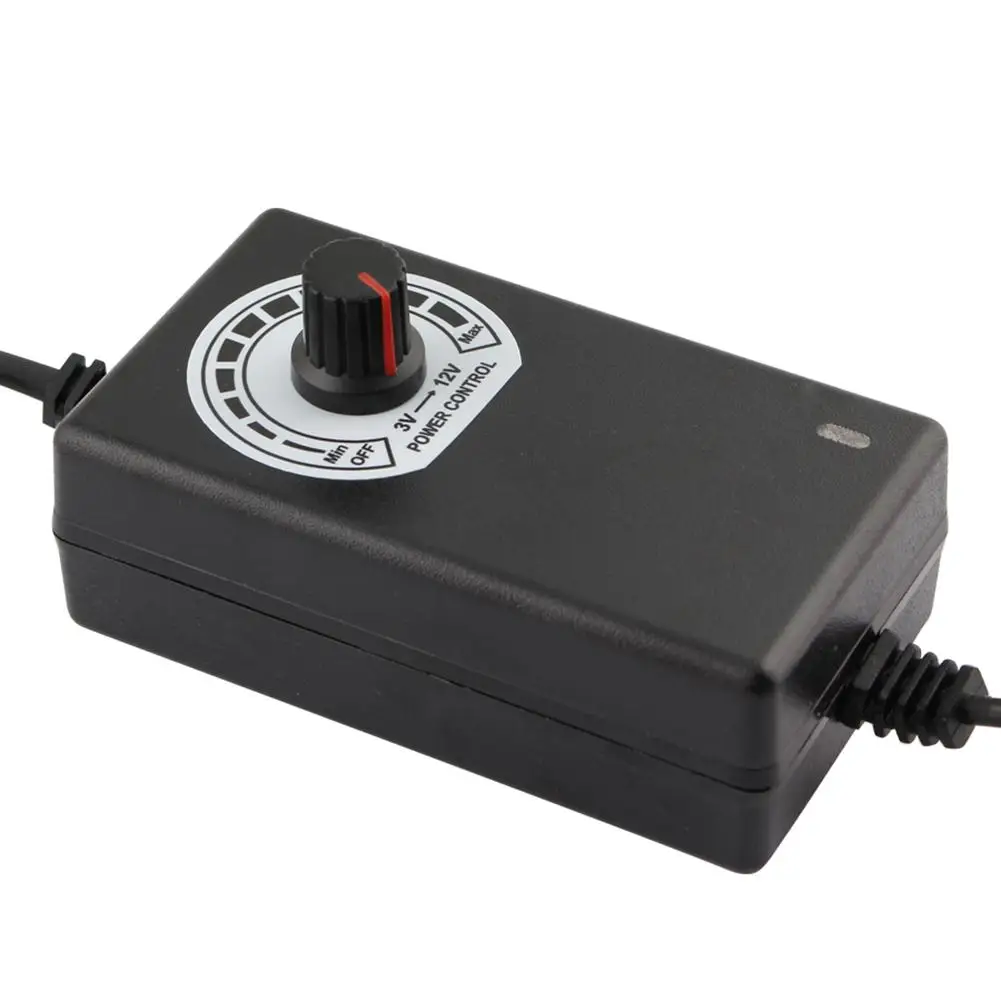 US/EU Plug AC 100-240V to DC 3-12V 2A power adapter 24W Adjustable Power Supply Adapter Motor Voltage Regulator