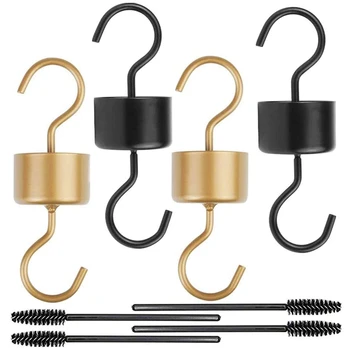 

4 Packs of Bird Feeder Attachment Hooks for bird Nectar Feeders, with 4 Brushes (Black and Copper)