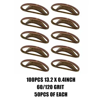 

Grinding Sanding Belts Air Finger Tools Supplies 100pcs File 60/120 grit