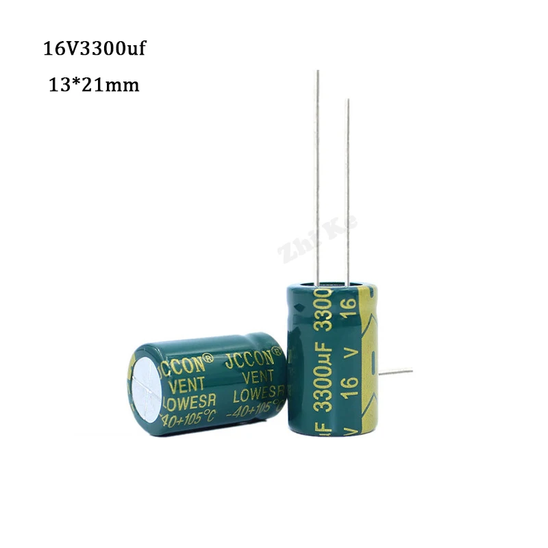 10 шт. алюминиевый электролитический конденсатор 3300 мкФ 16 в 13*21 мм радиальный frekuensi