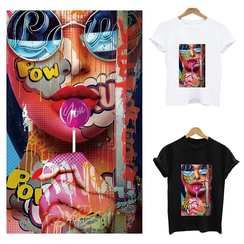 Нашивки для одежды с надписью Rock graffiti Girls термо-Стикеры | Дом и сад