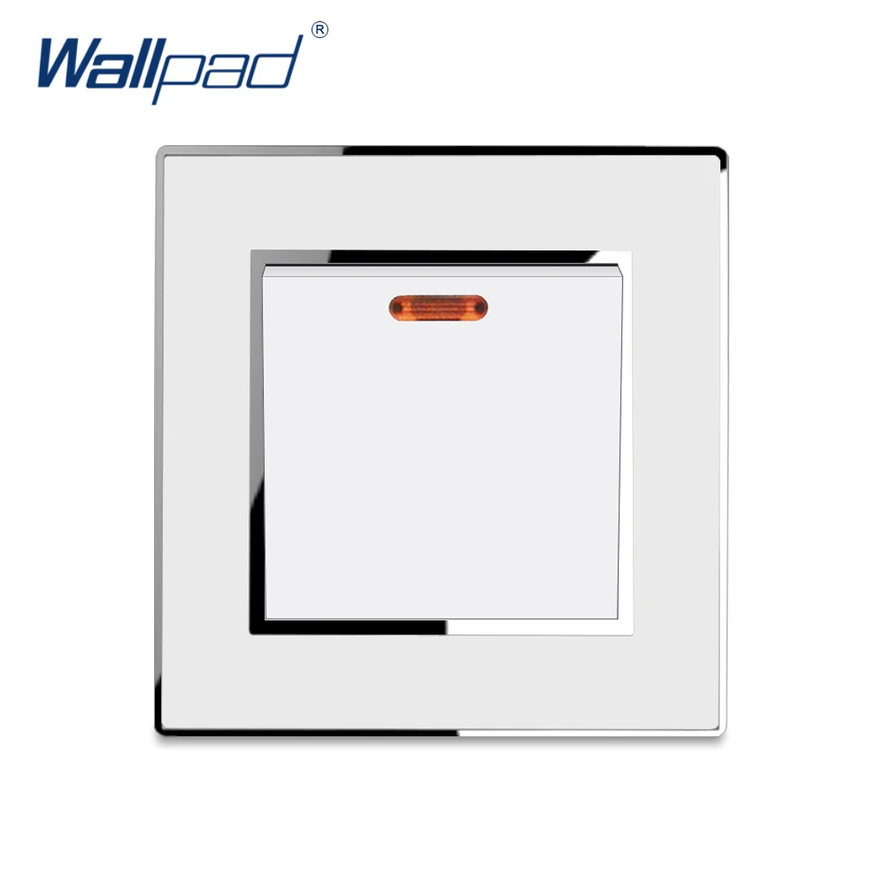 45A переключатель для водяной плиты Wallpad Роскошные Настенные переключатели белая